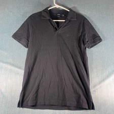 Hugo Boss Men's Polo Shirt Size M Black Regular Fit Pima Cotton