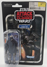 Star Wars Jango Fett Figure 2011 The Vintage Collection VC34 AOTC Kenner Punched