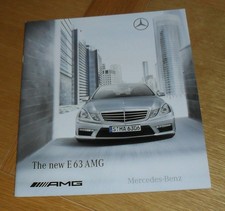 Mercedes E63 AMG Brochure 2009