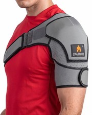 Sparthos Rotator Cuff Shoulder Brace for Women  Men - Support - Gray-XXL