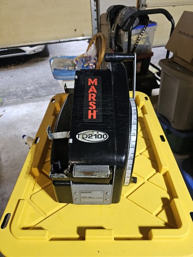 Marsh TD2100 Automatic Gummed Tape Dispenser Water Activated Used Works - Picture 12 of 13
