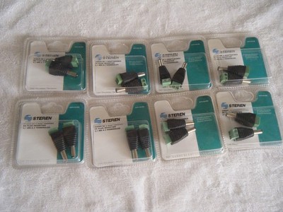 Lot 8 sets Security System Wire Cable CCTV CameraPower Supply end. Two terminals