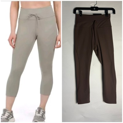 NWT $68 RBX Active Women XS Buttery Soft Touch Brown Capri Length Leggings