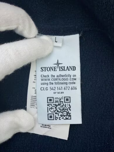 STONE ISLAND / 00s / Zip Hoodie / L / Cotton / NVY / Faded // thumbnail 4