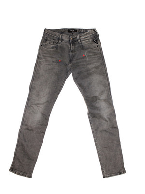 Replay Anbass Jeans Mens - M914 Power Stretch - Grey - Slim Fit - W31 / L32