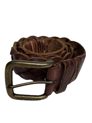Abercrombie and Fitch Mens Braided Leather Belt 41 display picture 3