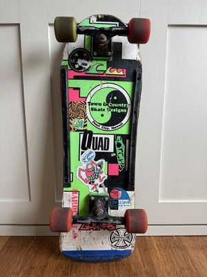 Vintage 80s Town & Country T&C Quad Skateboard Complete Gullwing Vision Shredder