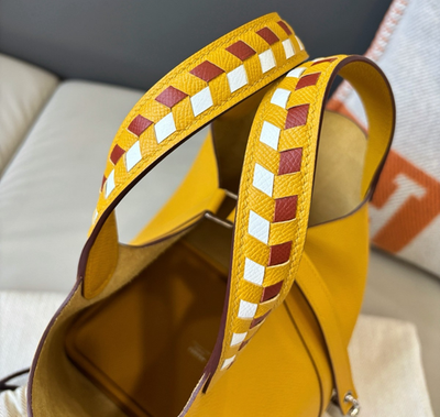 Hermes Picotin18 Bucket Epsom Handbag Yellow Women Fashion | eBay