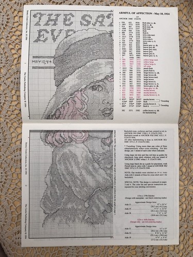 The Saturday Evening Post Cross-Stitch Pattern Armful Of Affection Stoney Creek - Picture 3 of 3