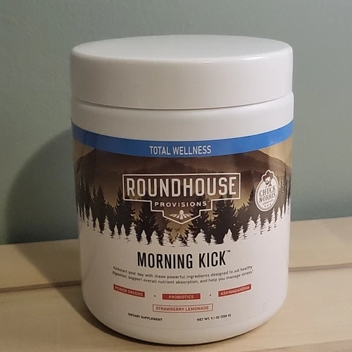 ROUNDHOUSE PROVISIONS MORNING KICK-DIGESTIVE POWDER-STRAWBERRY LEMONADE 9.1 0Z