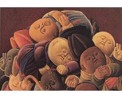 FERNANDO BOTERO  Dead Bishops  Framed Latin American Modern Art Print