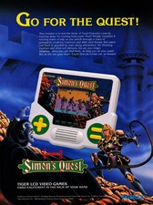 Castlevania II Simon?s Quest Tiger LCD A3 Poster 1989 Retro Gaming Advert Print