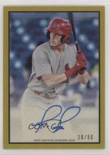 2019 Bowman Heritage Chrome Prospect Gold Refractor 10/50 Conner Capel Auto fm0