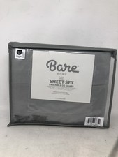Bare Home Queen Sheet Set Premium Microfiber Gray,4 Piece Set