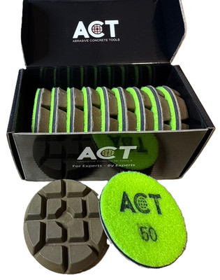 3'' 50 Grit Resin Diamond Polishing Pads   Concrete (1 ea.)