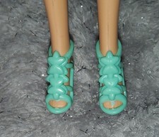 Barbie Doll Shoes Mint Green Heels