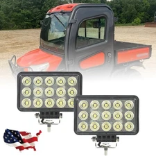 6x4 LED work lights Kit Fit Kubota RTV 500 900 1100 1140 Utility Vehicle Bumper