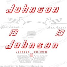 Fits Johnson 1954 10hp Decals