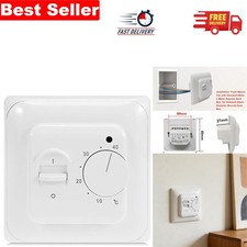 Electric Underfloor Heating Controller, 16A Manual Thermostat with LED Indicator