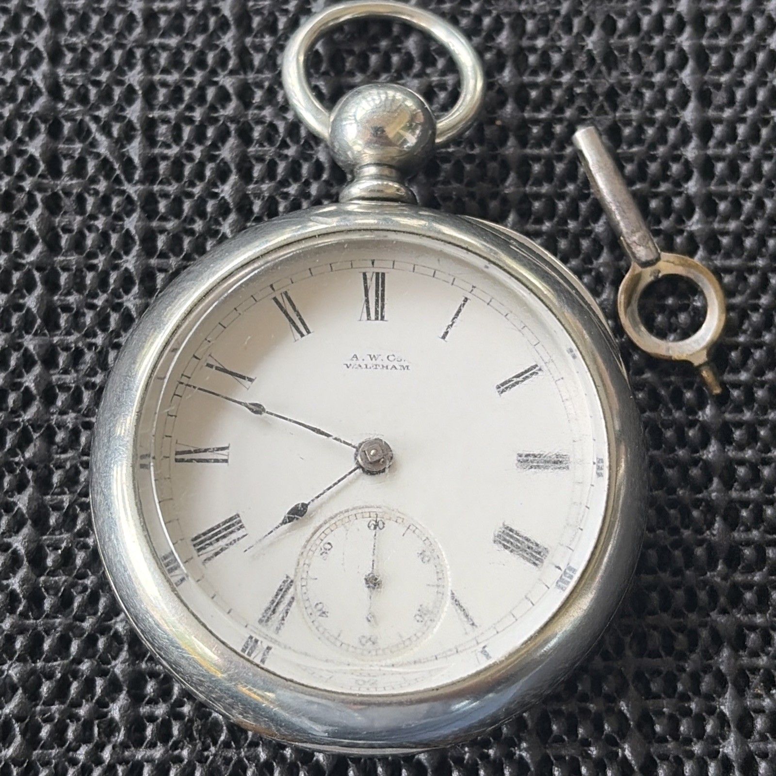 1882 Waltham PS Bartlett Model 1877 18s 11j Pocket Watch Silver Case Runs