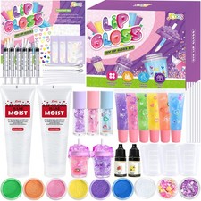 DIY Lip Gloss Making Kit, 55PCS Lip Gloss Kit to Make Your Own Lip Gloss, Mio...