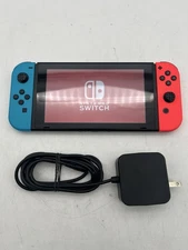 Nintendo Switch Video Game Console Only HAC-001 Damaged Joy Cons Grips