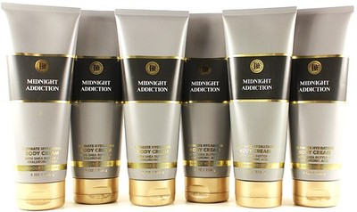 QTY 6 - Bath & Body Works MIDNIGHT ADDICTION Body Cream Lotion Moisturizer 8oz