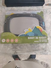 Brica Car Baby Mirror Reflective Clear Sight Multi Attach Shatterproof
