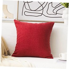 Pillow Covers 24x24 Supersoft Linen Euro Sham Decorative Throw Pillow Cushion