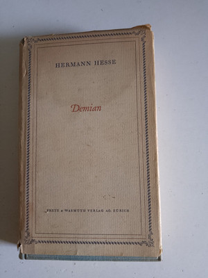 HERMAN HESSE ''DEMIAN''GERMANY LANGUAGE FRETZ WASMUTH VERLAG ZÜRICH