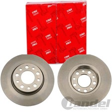 2X TRW BREMSSCHEIBEN 278mm VOLL HINTEN PASSEND FÜR ALFA ROMEO 159 BRERA