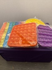 Fidget Pop It Set Of 4, Multicolor