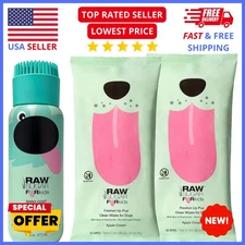 Raw Sugar Dog Shampoo & Conditioner + Wipes 2-Pack – Aloe Oatmeal Grooming Set