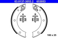 ATE Bremsbackensatz Feststellbremse 03.0137-3053.2 FüR Porsche 911 Targa Carrera