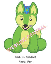 Webkinz Classic Floral Fox Code Only messaged