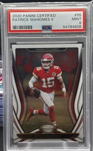 Patrick Mahomes II 2020 Panini Certified PSA 9 Mint Kansas City Chiefs