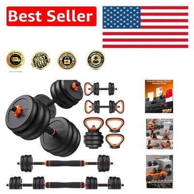 Compact 5-in-1 Adjustable Dumbbells: Safe and Durable Home Workout Equipment