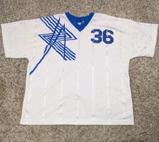 Vintage 90s Umbro Soccer Football Jersey Men's Large White Made In USA V Neck