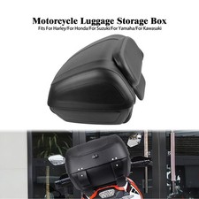 Caja trasera de almacenamiento de equipaje de motocicleta portaequipajes universal para Harley para Suzuki