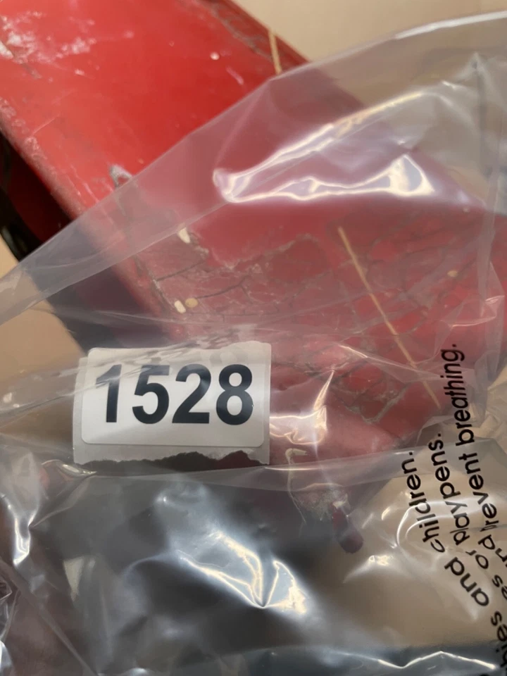 Buzón/buzón de correo vintage - rojo temprano sueco sueco escandinavo montado en la pared Foto 4 de 4