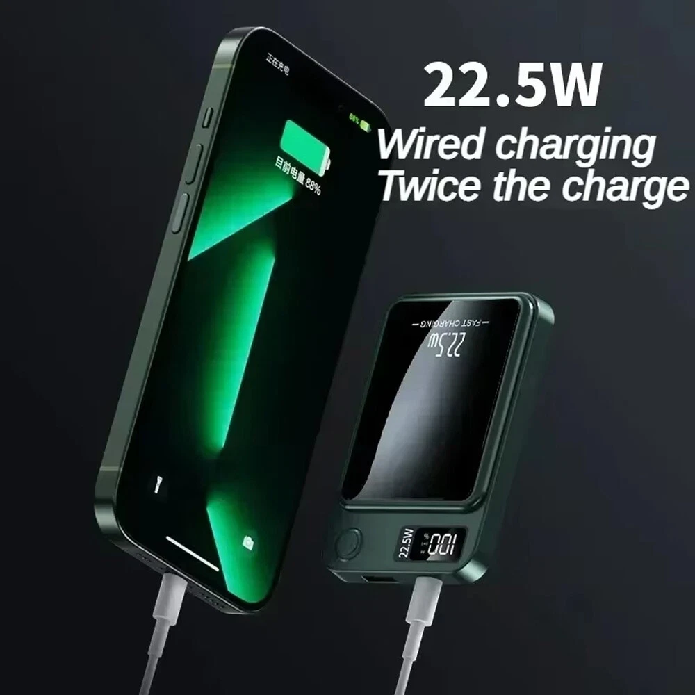 Magnetic Wireless Power Bank 10000mAh for iPhone 14 13 12 Fast Charging