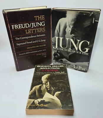 Carl Jung 3 Books: Freud/Jung Letters-Story of our Time-Memories Dreams Reflect 