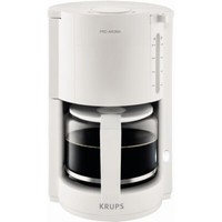 Krups F309 01 Proaroma Weiss Filter-Kaffeemaschine 1050 Watt Schwenkfilter
