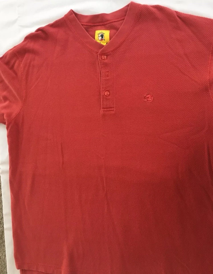 Camisa Top Uniforme Rojo Sólido Polo Manga Corta Duck Head Para Hombres XL X-Large Foto 3 de 4