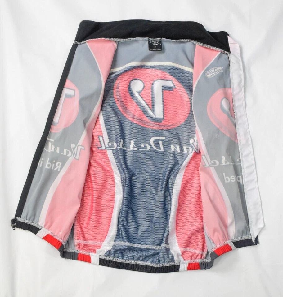 Camiseta masculina de ciclismo Suarez Van Dessel pequena sem mangas zíper completo - Imagem 2 de 4