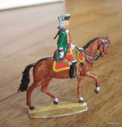 15 Figurines Plat D'étain – Officiers Allemands à Cheval 1870 – Heinrichsen – 30mm