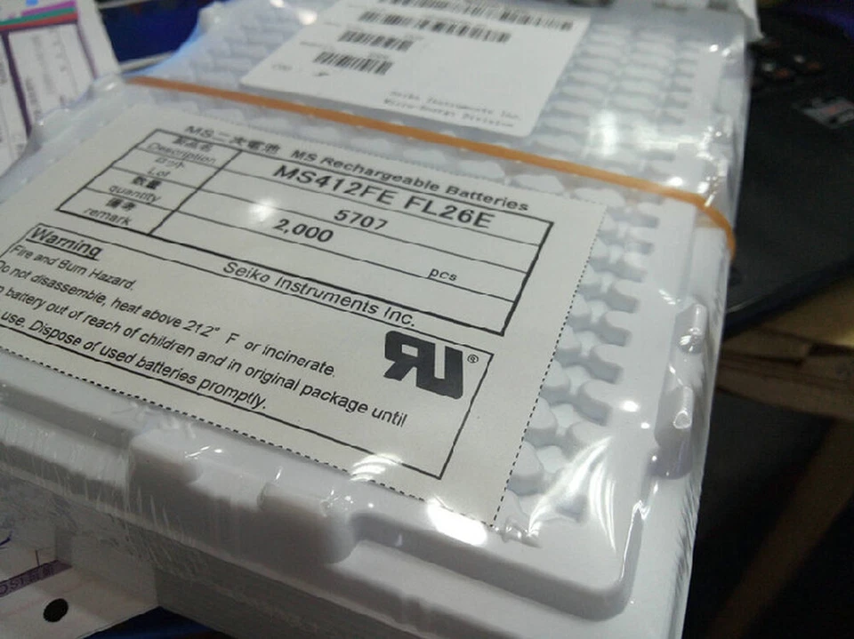 2pcs New Battery MS412FE-FL26E MS412FE FL26E Rechargeable 3V 1mAh - Image 2 of 3