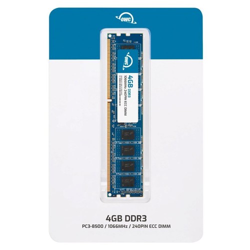 OWC 4GB DDR3 1066MHz 2Rx8 ECC Unbuffered UDIMM 240pin Memory RAM - Picture 2 of 7