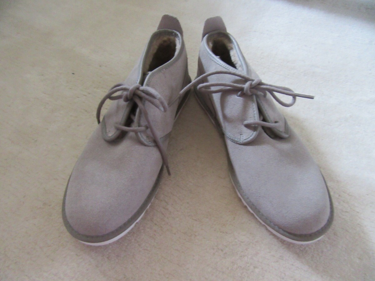 UGG Maksim Chukka Boots Men 11 Brindle Grey Suede Shearling Lined Lace Up READ NIB UGG Men main image 3
