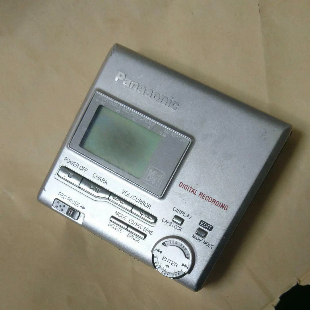 【For parts】Panasonic SJ-MR100 MD player Personal MiniDisc Player for Parts  not W